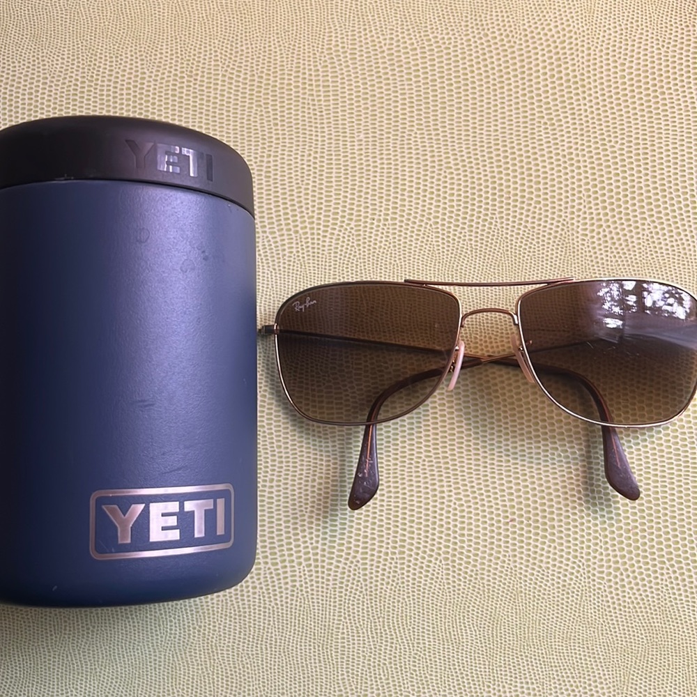 Ray-Ban sunglasses, and Yeti can cozie bundle